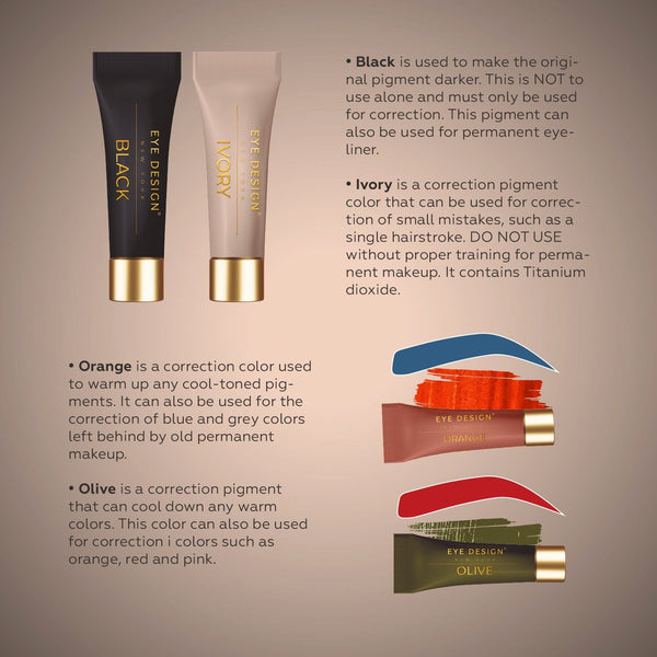 Eye Design Microblading Pigments kit