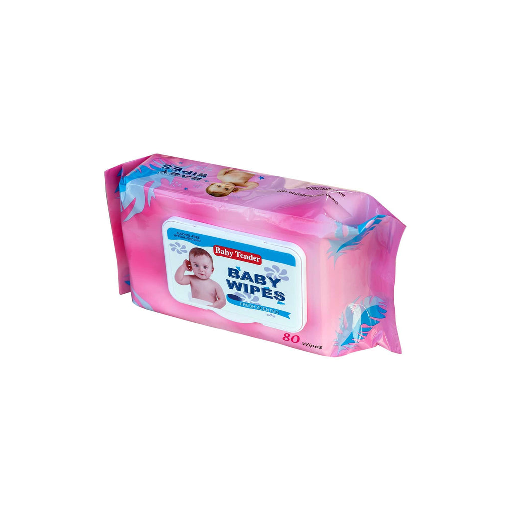 Hypoallergenic baby wipes Baby Tender, 80 wipes