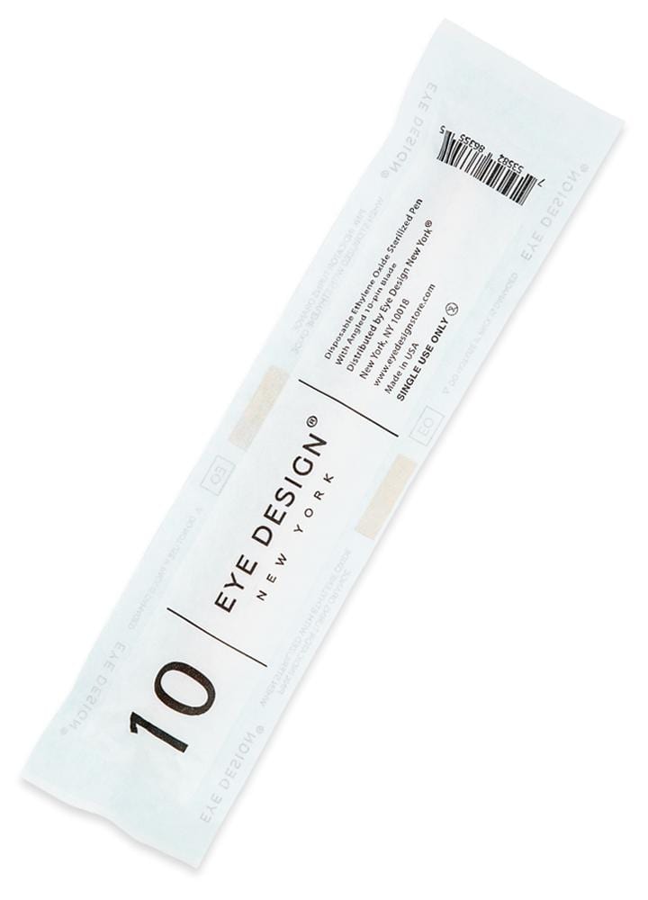 Professional Eye Design New York® 10-pin pen, perfect for detailed and natural brow strokes