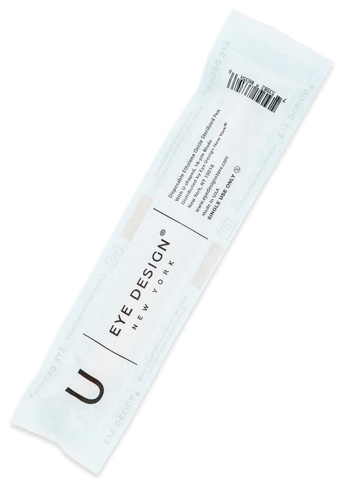 Ergonomic and safe Eye Design New York® Microblading Pen with U-shaped needles for perfect curves